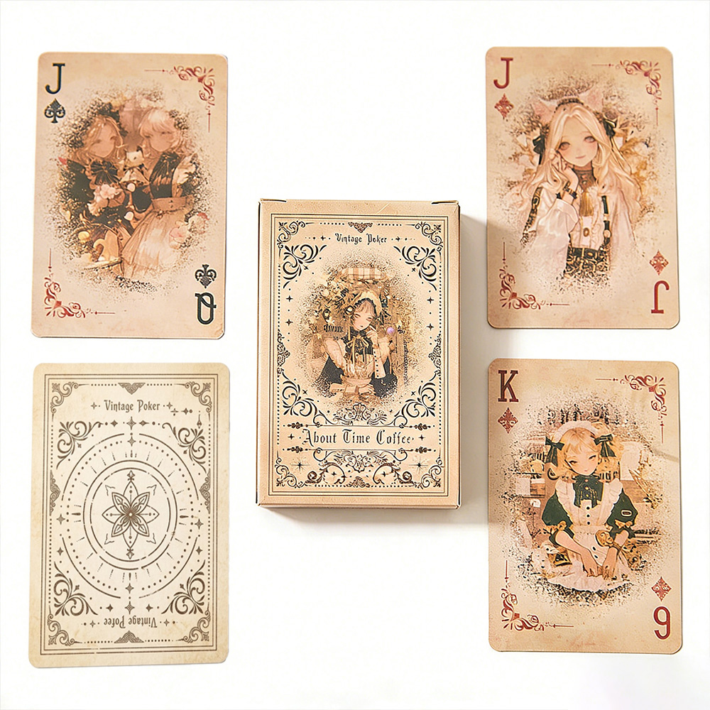 Vintage Collectible Playing Cards - Kartu Permainan Gadis Dongeng Vintage 55PCS,