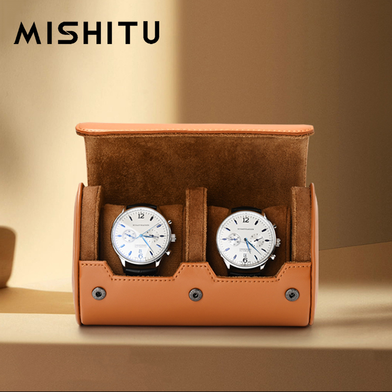 Vintage Watch Collecting - MISHITU 1/2/3-Slot Tas Travel Gulungan Penyimpanan