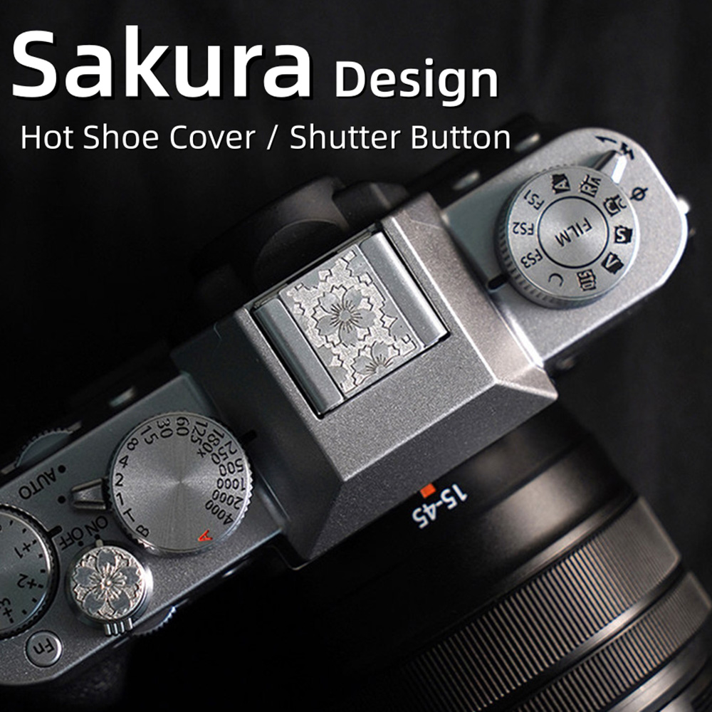 Lens Cap Vintage - Tombol Pelepas Penutup Hot Shoe Logam