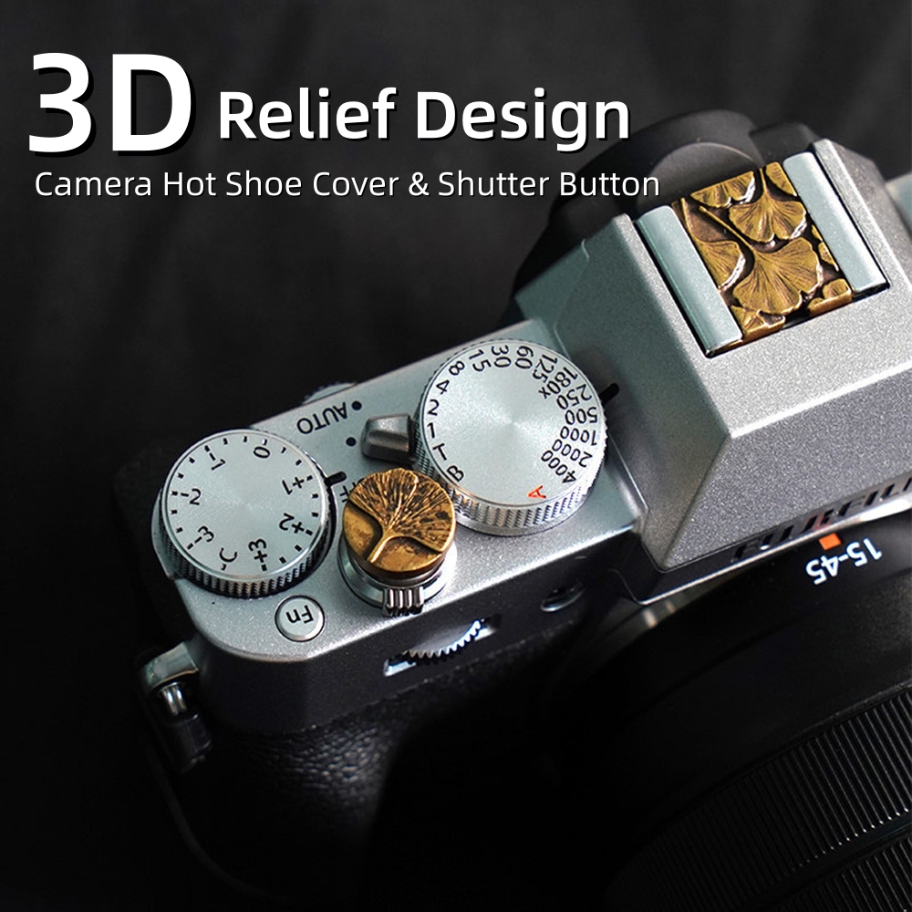 Lens Cap Vintage - Penutup Hot Shoe Kamera Berembos Logam