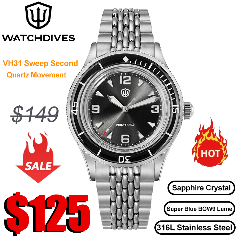 Vintage Watch Collecting - Watchdives WD50Q Jam Tangan VH31 Gerakan