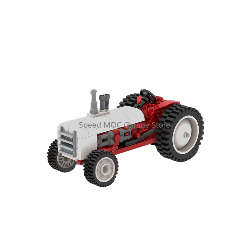 Vintage Toys Collector - Kit Blok Bangunan Traktor Pertanian Klasik