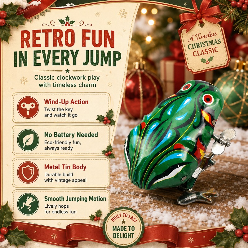 Mainan Logam Pegas Katak Melom - Vintage Collectible Toys ulasan dan harga