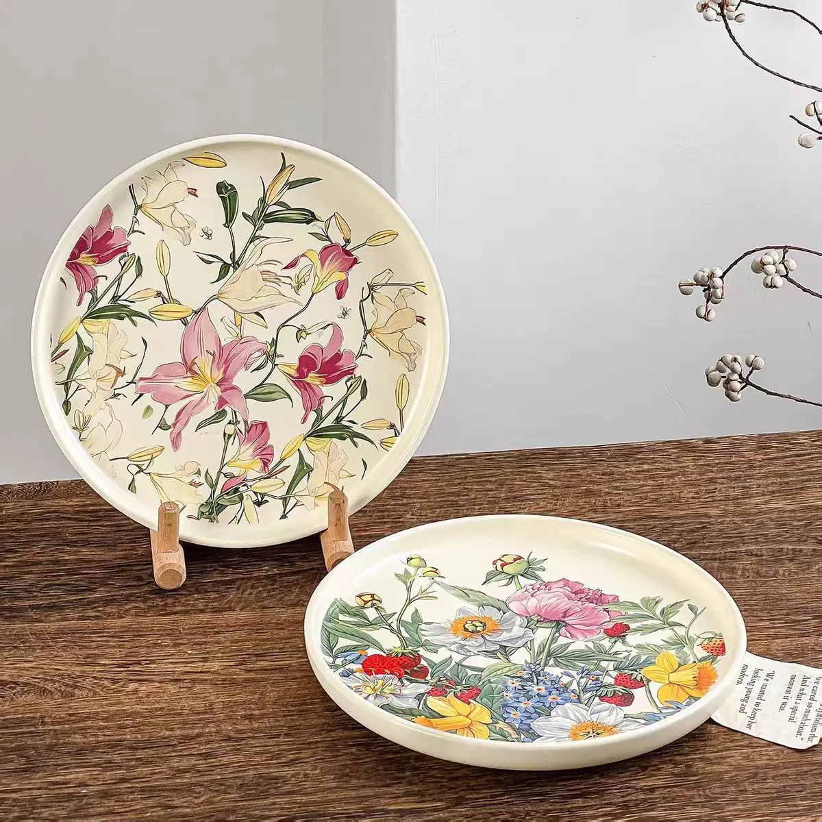 Piring Keramik Bunga Romantis  - Vintage Collectible Dishes ulasan dan harga