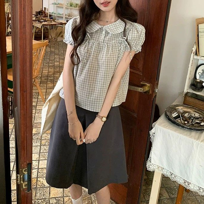 Pakaian Wanita Kemeja Korea Ke - Vintage Collectible Buttons ulasan dan harga