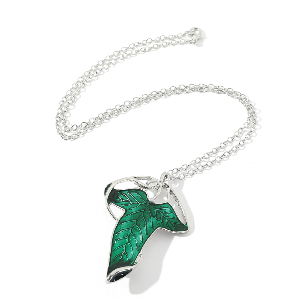 Kalung Liontin Daun Hijau Vint - Vintage Collectible Item ulasan dan harga