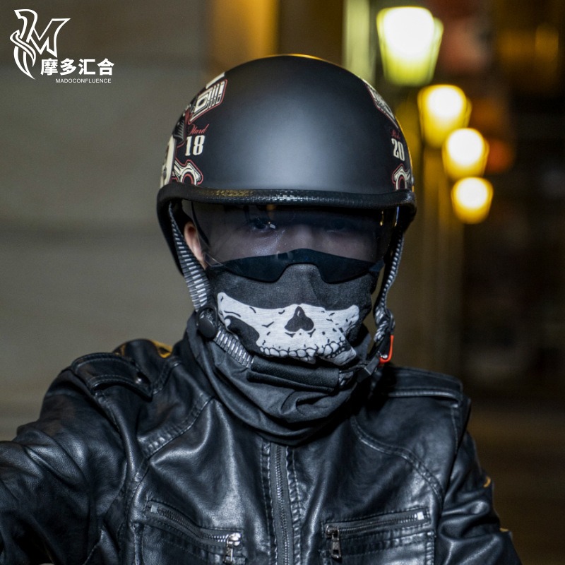 Helm sepeda motor Retro untuk  - Lens Cap Vintage ulasan dan harga