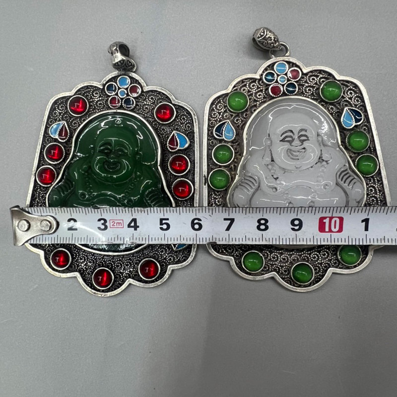Jimat Buddha berlapis perak da - Vintage Collectible Market ulasan dan harga