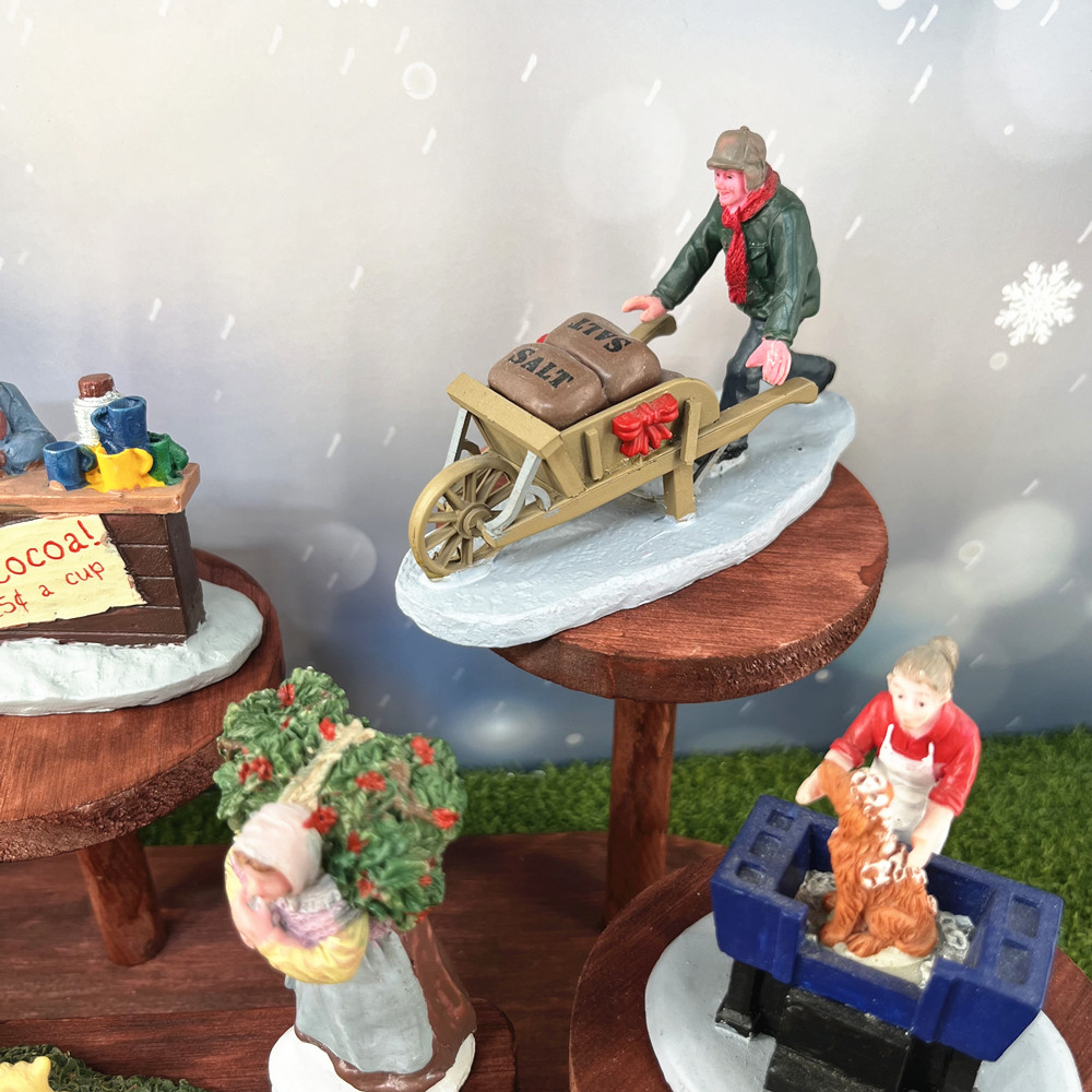 Set Figurine Desa Natal Vintag - Vintage Collectible Market ulasan dan harga