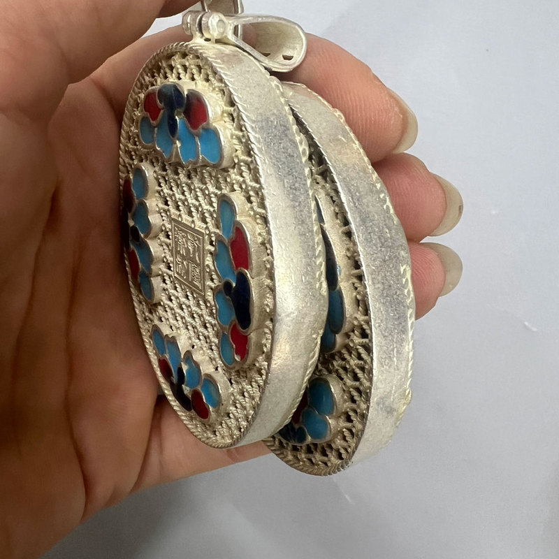 Liontin Perak Cloisonné Koleks - Vintage Collectible Market ulasan dan harga